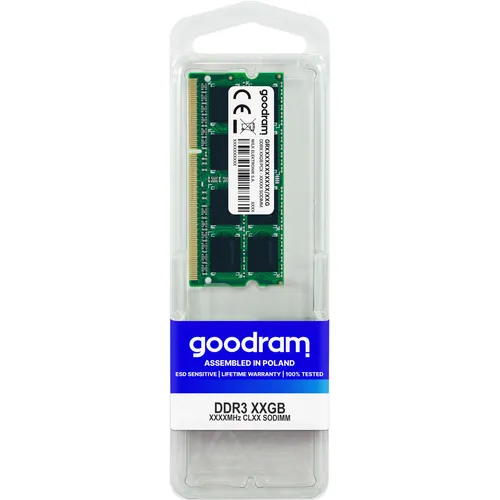Goodram Gr1600s3v64l11 (1 x 8GB, 1600 MHz, DDR3-RAM, SO-DIMM) (GR1600S3V64L11/8G)