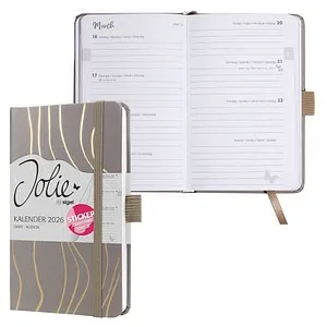 SIGEL Buchkalender Jolie 2026 mocca, 1 St. von SIGEL