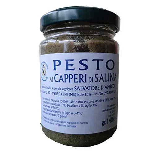 BIO Kapern Pesto mit Olivenöl Gr. 140 - Box 6 Stück