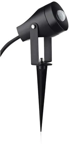 Schwarz Bewegungssensor Außenlampe Garten IP44 7x9x24 [cm]