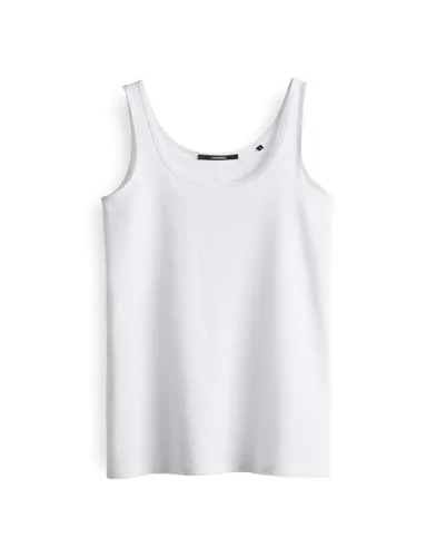 someday Damen Top | Jerseytop KÄTHI Slim aus Modal Mix White, 42