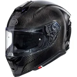 Premier Hyper Carbon Integralhelm - Schwarz - XXL - Hochwertiger Integralhelm mit Doppeld-Ringverschluss und abnehmbarem, waschbarem Futter. Leicht mit nur 1760 g, Bluetooth bereit und 5 Jahre Garantie bei Registrierung. Ideal für sicheren Fahrspaß.