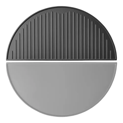 Wiltec Gusseisen Grillplatte 49,8 x 24,3 cm – Perfekte Grillstreifen für BBQ