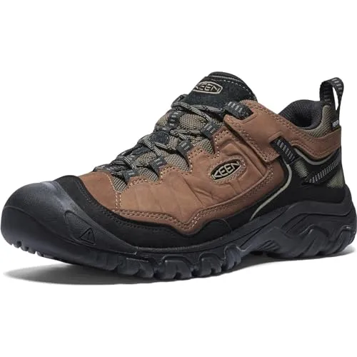 KEEN Targhee 4 wasserdichte Wanderschuhe für Herren, Bison/Schwarz, 12