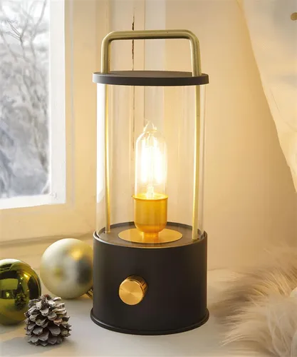 LED Lampe 'Modern' schwarz & gold – Dimmbar & USB aufladbar - Stylische Tischleuchte in Schwarz und Gold, dimmbar und kabellos. Ideal für jedes Zimmer, sorgt für eine angenehme Atmosphäre und bietet flexible Beleuchtung durch USB-Stromversorgung.