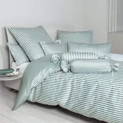 Janine Kissenbezug modernclassic 3912, 40x80 oder 80x80 cm in grün von Janine