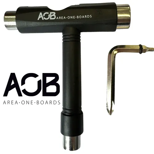 Produktbild AOB Longboard Skate Rollschuhe Stuntscooter Tool Multifunktions Werkzeug Schwarz