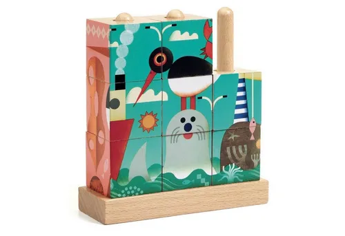 DJECO Spiel DJ01913 Holzpuzzle Puzz-up Meer von Djeco