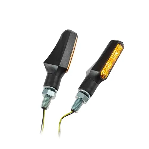 Progress-Line Universal Motorrad SMD-Blinker New Stick getönt M8 E-geprüft