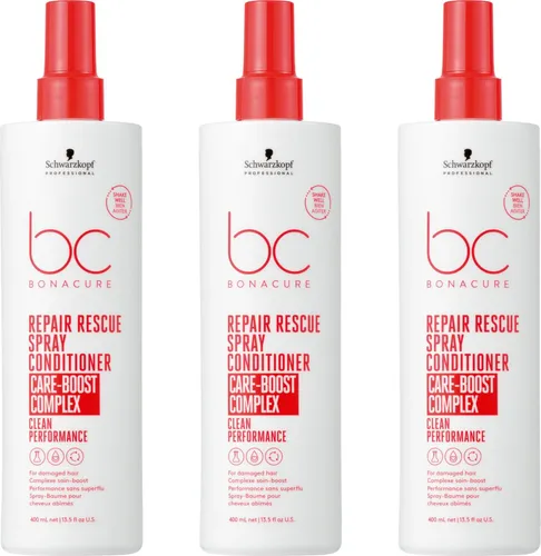 Bonacure Repair Rescue Spray Conditioner XXL 3x400 ml
