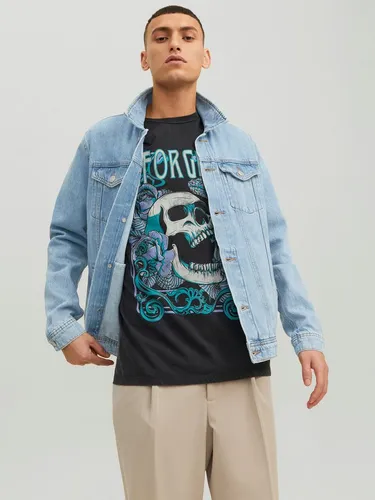 JACK & JONES Herren Jjijean Jjjacket Mf 756 Noos - Blue Denim, S EU - Funktionsjacke für Herren von JACK & JONES, stylisch im Blue Denim Look und ideal für jede Gelegenheit.