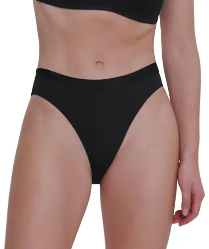 Sloggi Damen Sloggi GO Casual High Leg 2P, Black, M