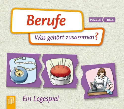 Verlag an der Ruhr Puzzle Berufe - Was gehört zusammen? - Interaktives Legespiel für Senioren zur Förderung von Erinnerung und Kommunikation. Ideal für die Aktivierung in der Demenzbetreuung, mit nostalgischen Illustrationen und griffigen Puzzleteilen.