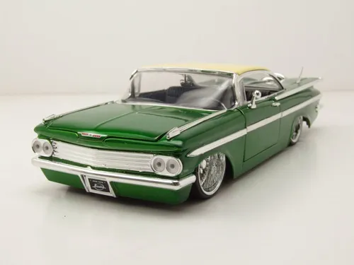 JADA Chevrolet Impala SS Dub Wire 1959 – Maßstab 1:24 - Modellauto im Maßstab 1:24 aus Die-Cast (Metall), detailgetreu und ideal für Sammler und Autofans.