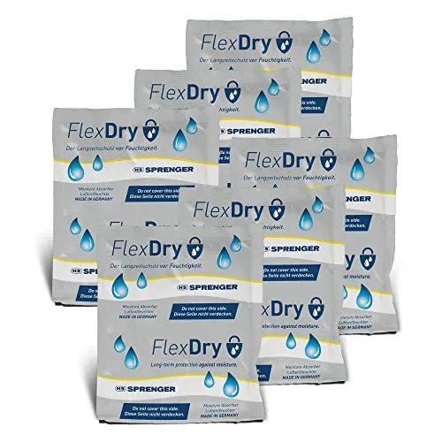 Sprenger Luftentfeuchter Kissen 6er Set gegen Feuchtigkeit und Schimmel oder beschlagene Autoscheiben kein Auslaufen Ohne Strom ideal für Auto, Boot, Camping, Schrank, Haushalt (6er Pack)