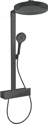 hansgrohe Rainfinity Showerpipe 360 1jet mit ShowerTablet 350 - Brausegarnituren mit beeindruckendem Design und PowderRain-Technologie für ein luxuriöses Duscherlebnis. Thermostat hält die Wunschtemperatur und schützt vor extremes Wasser.