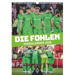 Borussia Mönchengladbach 2026 - Fußball-Wandkalender - Wandkalender im A3-Format (29,7 x 42 cm) mit beeindruckenden Fotos der Borussia Mönchengladbach Spieler. Praktische Spiralbindung für einfaches Umblättern, ideal für jeden Fan!