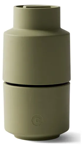 CrushGrind Salz- und Pfeffermühle BILLUND 12cm – Sage - Küchenhelfer mit modernem skandinavischen Design, aus nachhaltigem Biokomposit und stufenlos einstellbarem Mahlgrad für perfekten Genuss.