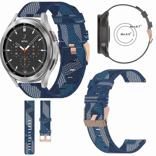 Für Samsung Galaxy Watch FE 6 5 4 Normal Pro Classic alle Größen Gewebtes Nylon Band
