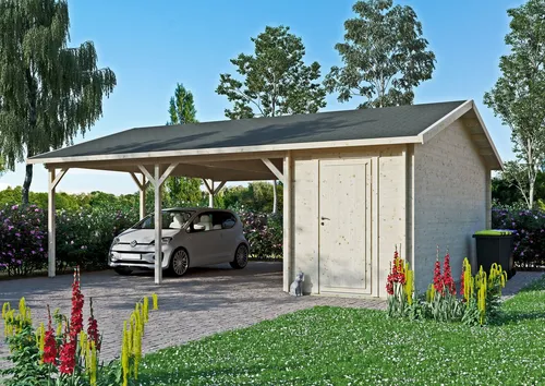 Fjordholz Carport-Geräteraum
