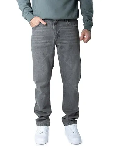 WOTEGA Herren Jeans Dream – Straight Fit Denim Hose - Grau (Dark Gull Gray 180403), W34/L32 - Moderne Herren Jeans im Straight Fit mit 5-Pocket-Design. Robuster Baumwoll-Denim sorgt für hohen Tragekomfort und vielseitige Kombinationsmöglichkeiten für jeden Anlass.