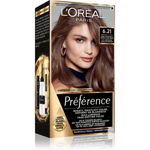 L’Oréal Paris Préférence Permanent-Haarfarbe Farbton 6.21 Zurich 1 St.