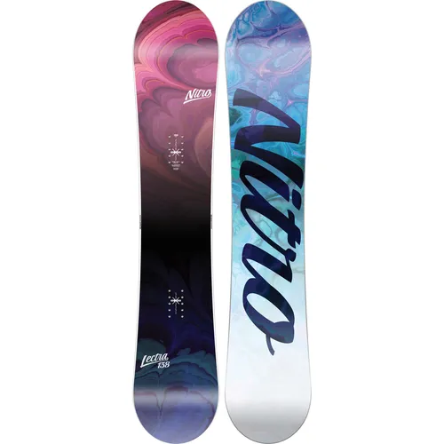 Nitro Snowboards Damen LECTRA BRD ´23 - Allmountainboard - Allmountainboard mit Flat-Out Rocker und Directional Shape für mühelose Turns und stylisches Fahren, ideal für Anfänger und Fortgeschrittene.