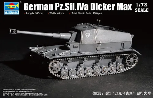 Trumpeter 1:72 7108 German PZ.Sfl.Iva Dicker Max - NEU