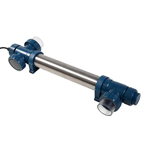 AquaForte Midi Power UVC 40 Watt - Kompakter UV-Sterilisator mit Edelstahlgehäuse, bis zu 35% höhere Wirkung für klares Teichwasser ohne Chemikalien
