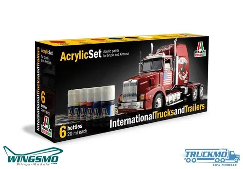 Italeri Acryl Set International Trucks & Trailer 0435