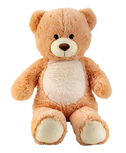 Lifestyle & More Riesen Teddybär XL 80 cm - Weicher Plüschbär für Geborgenheit - Stofftiere & Teddybären: Der 80 cm große Kuschelteddy aus hochwertigem, samtig weichem Plüsch bietet Kindern liebevolle Geborgenheit und ist leicht zu reinigen.