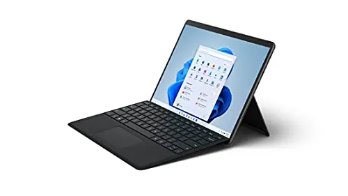 Microsoft Surface Pro 8 Tablet mit 8GB RAM - Tablet & Laptop in einem, mit High-Speed-Verbindungen dank zwei USB-C Thunderbolt 4-Anschlüssen für maximale Flexibilität.