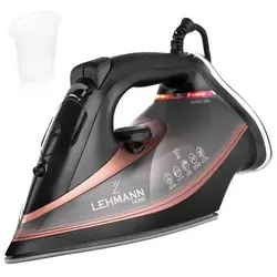 LEHMANN Dampfbügeleisen STROKKUR 3000W – Schwarz/Gold