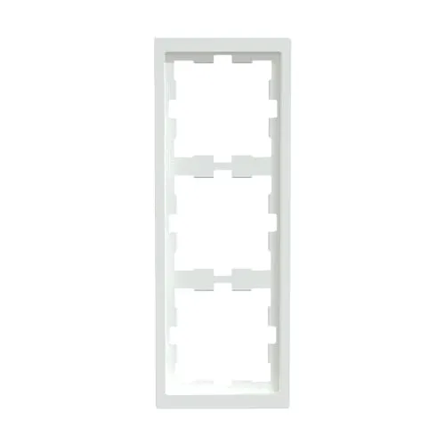 Schneider Electric Merten D-Life-Rahmen für Steckdosen und Schalter, 3-fach, weiss, Artikelnummer MEG4030-6535