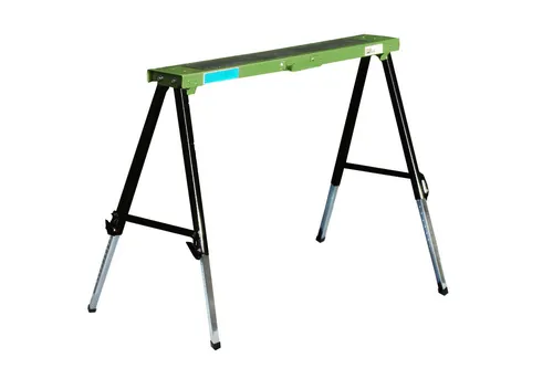 Baumarktplus Klappbock höhenverstellbar bis 91 cm - Werkstatteinrichtung - Höhenverstellbarer Klappbock bis 91 cm, ideal für unebene Untergründe, mit rutschfester Auflage und praktischem Tragegriff für einfachen Transport.