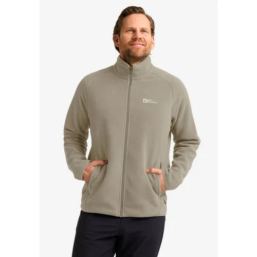 Jack Wolfskin Waldsteig Full Zip M - Fleecejacke für Herren - Outdoor Freizeitjacke aus recyceltem POLARTEC 300 DOUBLE VELOUR-Fleece, bietet außergewöhnliche Wärmeisolierung und ist ideal für kühle Morgenstunden.
