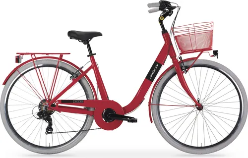 MBM Citybike PEOPLE Lady 28 Zoll – Elegant und Praktisch - Das MBM Citybike PEOPLE vereint Stil und Funktionalität. Mit der 7-Gang SHIMANO Schaltung und robusten V-Bremsen ist es ideal für den Stadtverkehr. Praktische Extras wie Gepäckträger und LED-Beleuchtung machen es zum perfekten Begleiter.