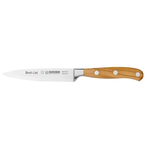 Giesser Officemesser 10 cm geschmiedete Klinge mit Griff aus Olivenholz 864010 o