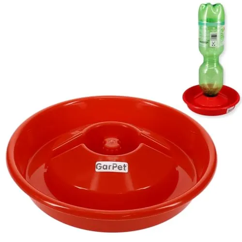 GarPet Nager Vogel Geflügel Hühner Küken Insekten Tränke Tränkeschale für PET Flasche