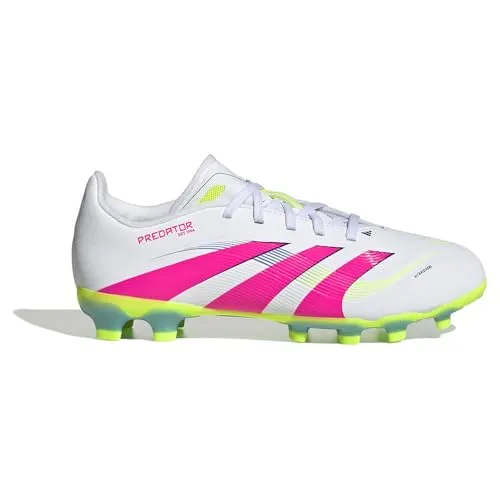 Adidas PREDATOR LEAGUE MG Kinder - weiß - Fußballschuhe für Kinder mit Hybridfeel Obermaterial für optimale Kontrolle und Strikescale Gummilamellen. Hergestellt mit mindestens 20 % recycelten Materialien für Nachhaltigkeit.