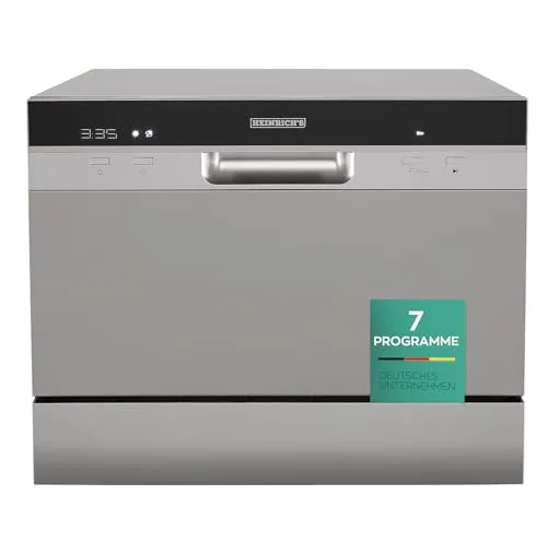Heinrich´s Tischgeschirrspüler HTG 8840 Silber – Kompakt und effizient
