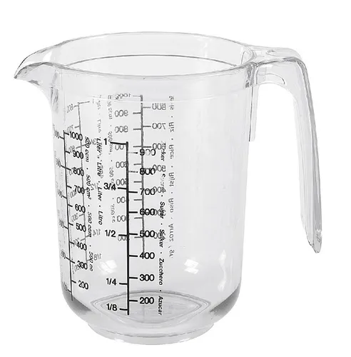 Westmark Messkanne Gerda - Praktische Messkanne für präzises Abmessen, spülmaschinengeeignet und mit rutschfestem Standfuß für sicheren Halt. Ideal für die Küche und vielseitig einsetzbar.