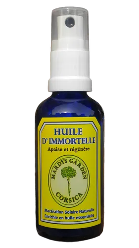 Immortelle Öl 50ml. Natürliches massageöl aus Korsika. Beruhigt und Regeneriert