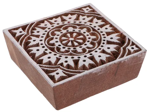 Indischer Textilstempel, Holz Stoffdruckstempel, Blaudruck Stempel, Druck Model