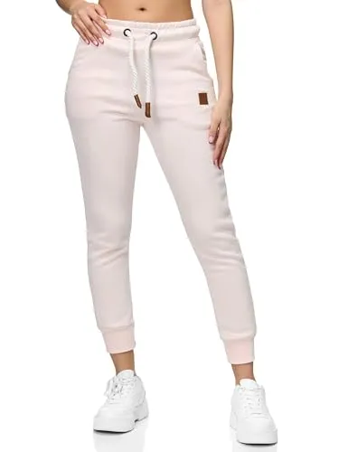 REPUBLIX Damen Jogginghose Jogger Sporthose Jogging Sweat Pants RD-027 Rosa S