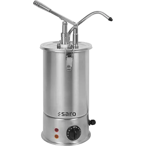 Beheizter Saucenspender Modell Pd-17, 3 Liter - Saucenspender/Dosierspender mit einstellbarer Dosierung bis 40 ml und Heiztemperatur von +30 bis +90 °C, ideal für Restaurants und Buffets.
