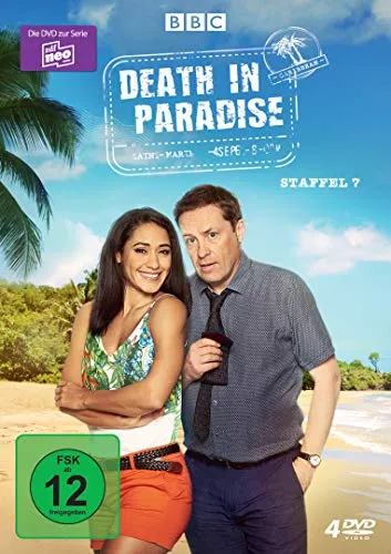 DEATH IN PARADISE - Staffel 7 DVD Box Set - Krimi-Fernsehserie, FSK 12, neu und originalverpackt - erleben Sie spannende Fälle auf der tropischen Insel!