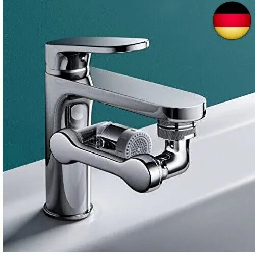 Wasserhahn-Strahlregler, 1080 ° drehbarer Extender-Belüfter, langlebiger.