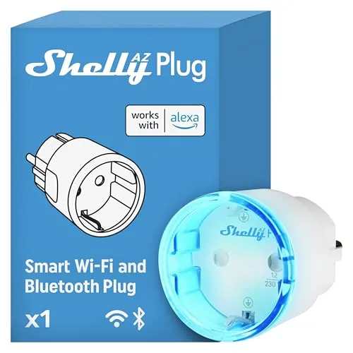 Shelly AZ Plug Weiß, WLAN Smart-Steckdose 2500W von Shelly