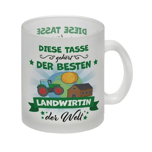 Beste Landwirtin der Welt Glas Tasse